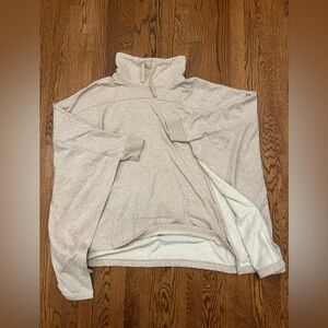 UGG Women’s Charlynne Poncho Sweatshirt Fleece Lined Tan Oversized XL/XXL